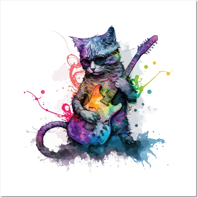 Musical cat Wall Art by vectrus